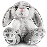 My OLi Kuscheltier Hase 20cm Plüsch Hase Stofftier Kuscheltiere Schlappohren Sitzend...