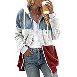 Jacke Damen Weste Wintermantel Kunstpelz Ärmellose Jacke Winterjacke Fleecejacke Lange...