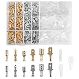 900 Stück Flachsteckhülsen Set, 2,8mm 4,8mm 6,3mm Männlich Weiblich...