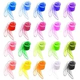Comius 20 Stück Bunte Schals zum Jonglieren, Rhythmus-Schal, quadratisch,...