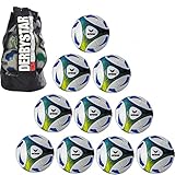 Erima 10x Hybrid Training royal/Lime Größe 5 + 1x Ballsack Ballpaket TOP Preis Teamsport...