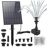 AISITIN Solarbrunnen für Draussen 3.5W, DIY Solar Springbrunnen für Außen mit...