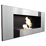 KRATKI Bio-Kamin DELTA2 400 x 900 cm 0,5L Behälter Qube ohne Verglasung Ethanol-Wandkamin...
