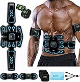 HENESE EMS Trainingsgerät,Bauchmuskeltrainer,Effektiver Bauchmuskel-Gürtel,USB...