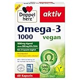 Doppelherz Omega-3 1000 vegan - Hochdosierte Omega-3-Fettsäuren EPA & DHA aus...