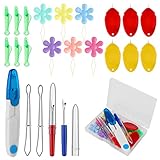 24-teiliges Nadeleinfädler-Set für Handnähen, einfache Nadeleinfädler, 18...