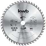kwb Bau-Kreissägeblatt 315 x 30 - Universeller Einsatz für mittlere Schnitte -...
