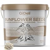 GiDeli Sonnenblumenkerne geschält 10kg naturfarbe vogelfütterung außenbereich...