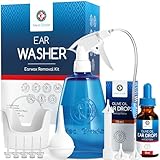 Ohrenreiniger zur Entfernung von Ohrenschmalz, Ohrreiniger mit 300 ml Flasche +...