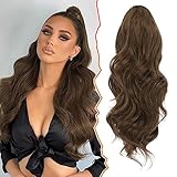 BARSDAR 40 cm Locken Kordelzug Pferdeschwanz Haarteil Haarverlängerung, Wellige...