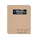 Eduway A2 MDF-Platte, Holzplatte für Bastelkunst, 20,3 x 25,4 cm, 4 mm dick,...