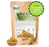 BIO Hanfprotein 1kg aus Deutschland + Gratis Smoothie E-Book (PDF), Vegan...
