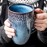 Cteahrow 600 Ml Kaffeetasse aus Keramik, große Milchkaffeetasse, Teetasse,...