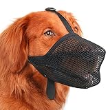 Maulkorb für Hunde, weicher Netzmaulkorb für kleine, mittelgroße und große...