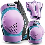 SKATEWIZ Protektoren Kinder - Knieschützer Kinder, Knieschoner Kinder - Schoner...