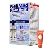NEILMED Sinus Rinse Nasendusche + 10 Beutel Nasenspülsalz I Allergie I Trockenheit der...
