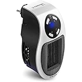 TROTEC Steckdosen Heizlüfter TFC 1 E – Heizleistung 500 W – mini Keramik...