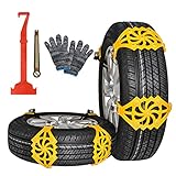 8Pcs Schneeketten Auto Ninonly Universal Schneeketten für Auto Reifen...