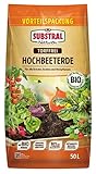 Substral Naturen Hochbeeterde Bio & torffrei 50l, für alle Kräuter, Gemüse...