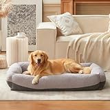 Pawk Hundebett Grosse Hunde, XXL Hundebett Waschbar mit Abnehmbarem Bezug, Hundekorb...
