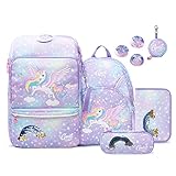 GMT for Kids Schulranzen Set 6-teilig Ergonomische Ultraleichte Schultasche...