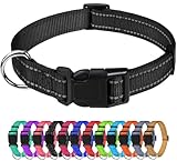 TagME Nylon Hundehalsband, Verstellbares Reflektierendes Hundehalsband mit...