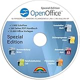 Open Office Spezial-Edition für Windows 11-10-8-7-Vista-XP | PC-Software mit 15.000...
