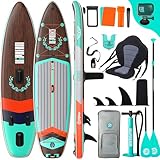 Niphean (Extra Groß) Stand Up Paddling Board, SUP für 2+1 Personen/Familien, SUP Board...