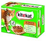 Kitekat 48x100g Multipack Landpicknick in Sauce das Lieblings-Katzenfutter