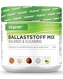 Kombination aus Ballaststoffe - 400 g Pulver mit Flohsamenschalen, Inulin (Präbiotikum),...