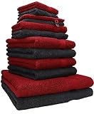 Betz 12-TLG. Handtuch Set Premium 100% Baumwolle 2 Duschtücher 4 Handtücher 2...