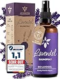 Heldengrün® Lavendelspray Gute Nacht [Bio-LAVENDELÖL] - Lavandula Angustifolia -...