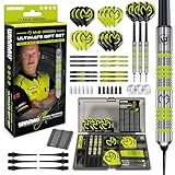 WINMAU MvG Dart Soft Tip Geschenkset - 50-teiliges Dart Set mit 4 Sätzen Dartschäften, 4...