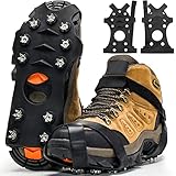 Steigeisen für Bergschuhe, Schuhspikes für Wanderschuhe Schuhe auf EIS Schnee,...