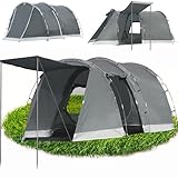 Camping Zelt 4 Personen Zelte 5000mm wasserdichte Tunnelzelt Familienzelt...