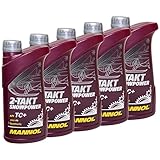 Motoröl Motor Öl MANNOL 2-Takt Snowpower API TC+ 5 X 1 Liter
