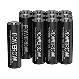 POWEROWL AA Akku 2800mAh Wiederaufladbar Batterien AA 12 Stück (Geringe Selbstentladung,...