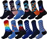 EloModa 12 Paar Herren Damen Socken Basic Freizeit Anzug Business; Modell 2/43-46