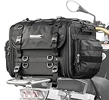 Rhinowalk Motorrad Sitztaschen 40-60L Wasserdicht Motor Rücksitztasche Gepäcktasche...