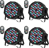 LED Par Strahler 36 LED Bühnenlichter 9 Modi RGB Partylicht mit Fernbedienung...