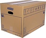 Bankers Box 6208301 Pack 10 Kartonboxen mit Griffen für Umzug, Lagerung und...