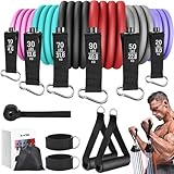 Zacro Resistance Bands Set, 6 Fitnessbänder Set Widerstandsbänder, Fitnessband...