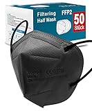 Tayogo FFP2 Maske 50 Stück Mundschutz 5-Lagig Einwegmasken Atemschutzmaske...