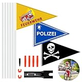 IWTBNOA 3 Stück Fahrradwimpel für Kinder, Kinderfahrradfahne, Fahrradwimpel...