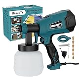 Elektro Lackierpistole, GLORITY 700W Farbsprühsystem mit 6 Kupferdüsen und...