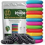 Mückenschutz Armband (17 Stück) Anti Mückenarmband für Camping –...