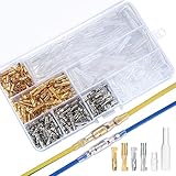 424 Stück 3,9mm Rundsteckverbinder Kit, Messing Klemmen Steckverbinder mit...