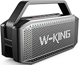 W-KING Bluetooth Lautsprecher Boxen Groß, 60W(80W Spitze) IPX6 Musikbox...