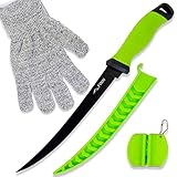 FINN Outdoors Filetiermesser Set Edelstahl Angelmesser, Fischmesser,...