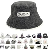 GMMH Saunahut Saunamütze aus Wollfilz - (1507 Sauna) Filz Saunakappe für Damen und...